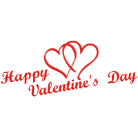 Heart Valentines Pic Day Text PNG
