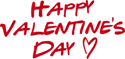 Heart Valentines Day Text HD Image Free Transparent PNG Image