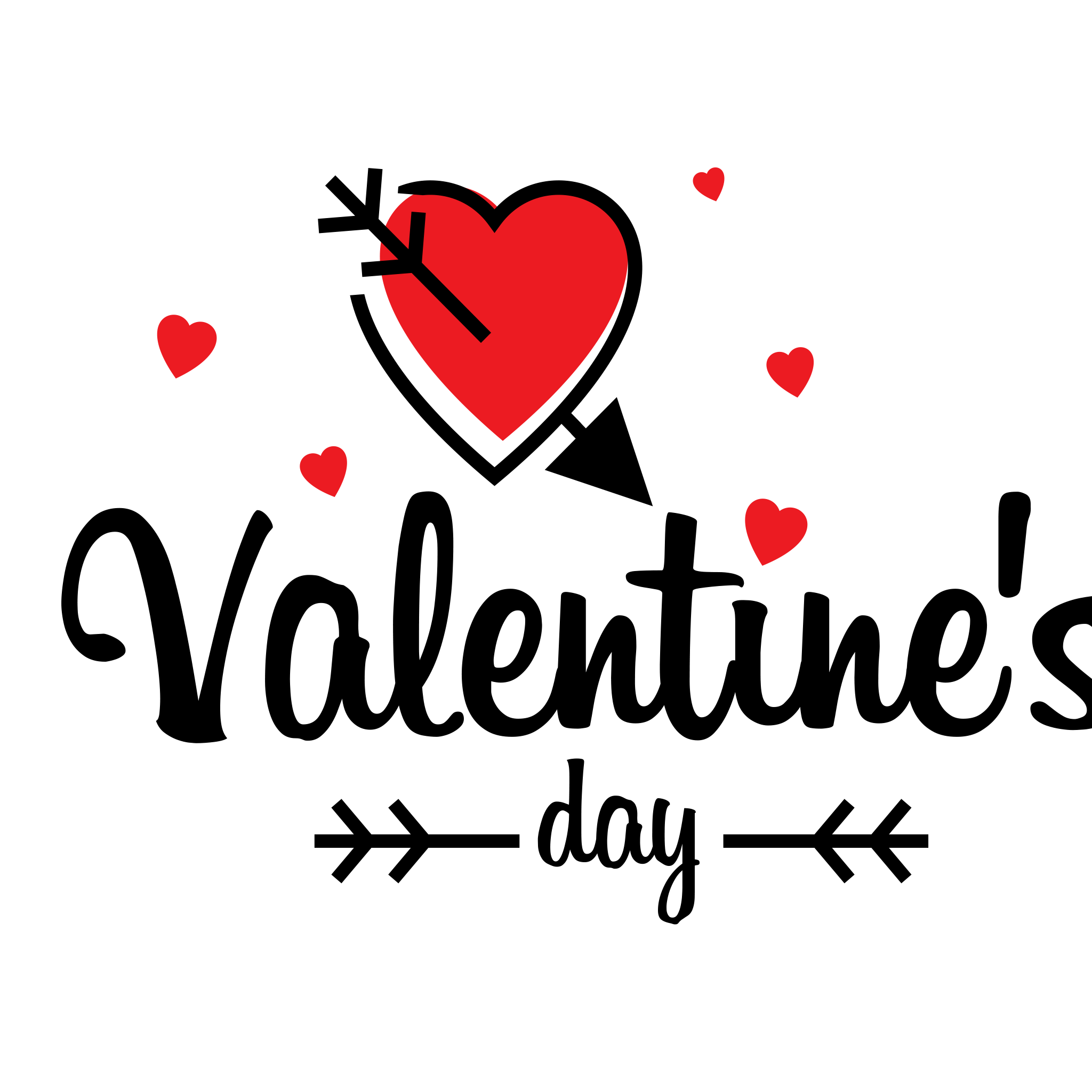 Heart Valentines Day Text PNG Download Free PNG Image