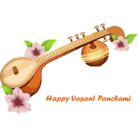 Vasant Panchami Musical Instrument String Veena For Happy Games PNG Image