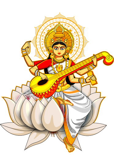 Vasant Panchami Cartoon Musical Instrument Plucked String Instruments For Happy Events Near Me PNG Image