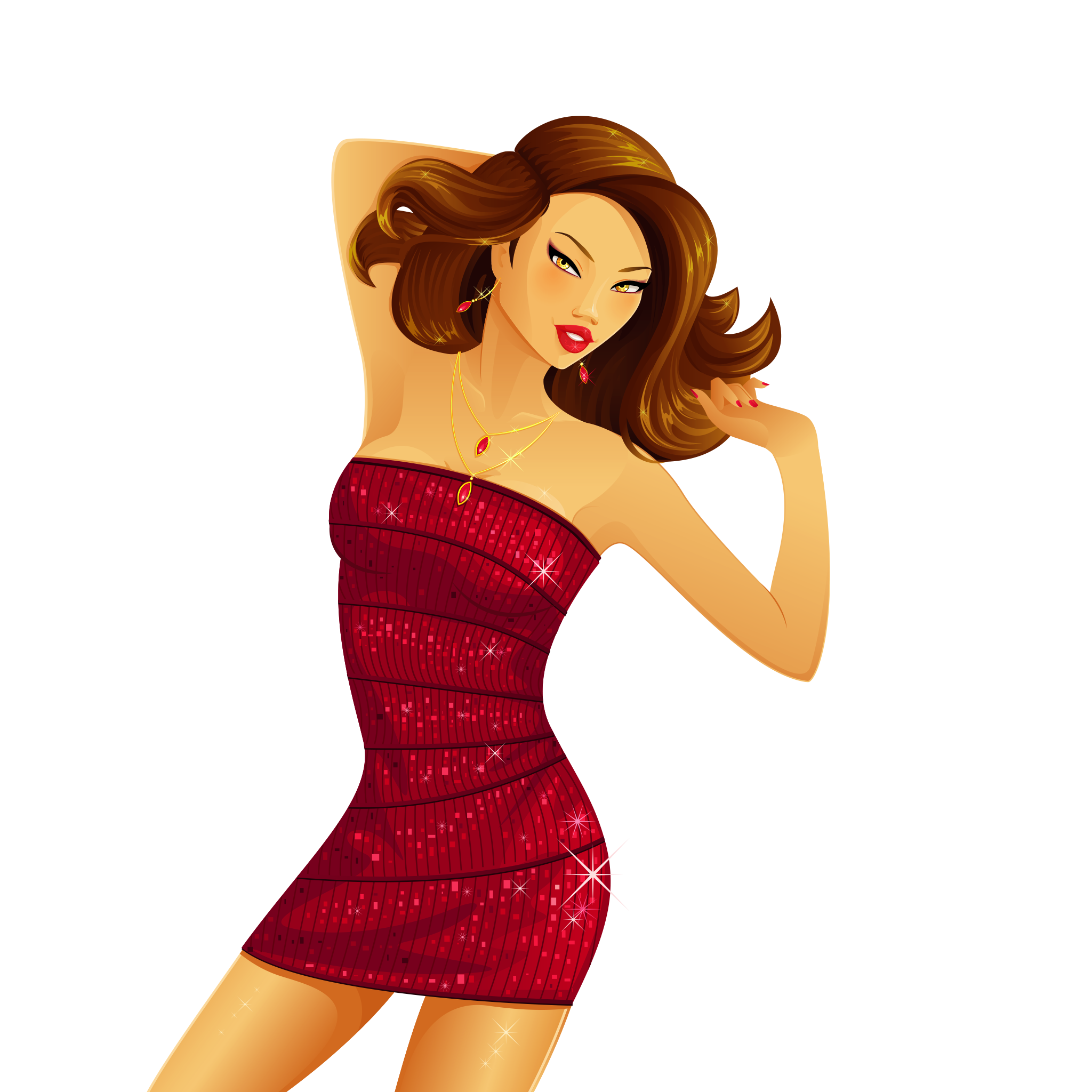 Woman Vector Fashion Free Photo Transparent PNG Image