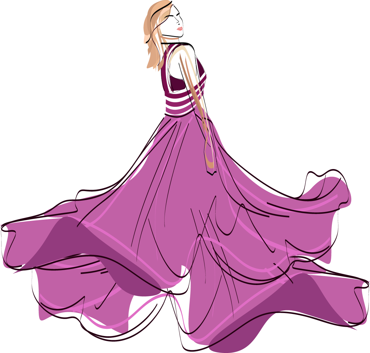 Photos Woman Vector Fashion Free Transparent Image HQ PNG Image