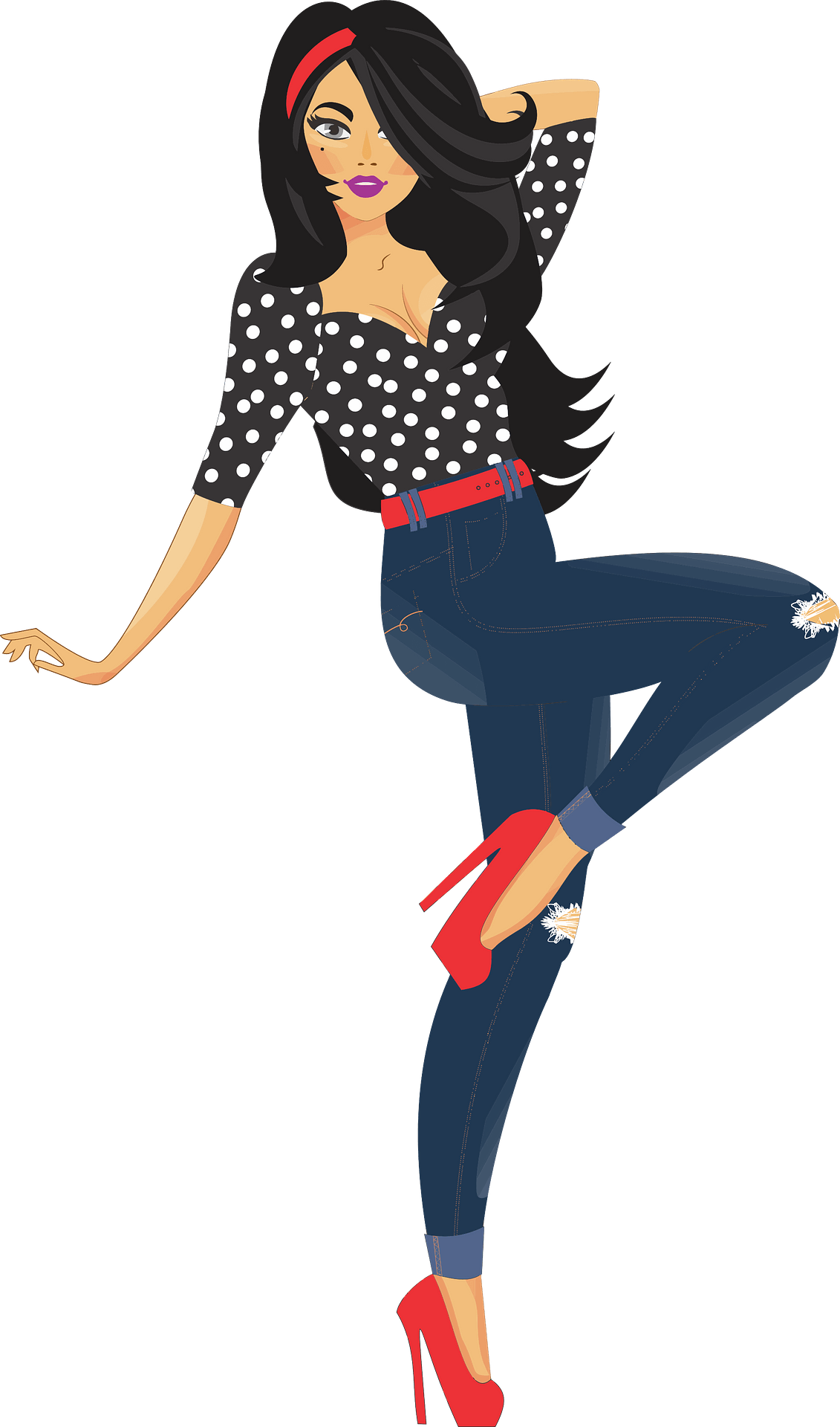 Woman Vector Fashion Free Transparent Image HQ PNG Image
