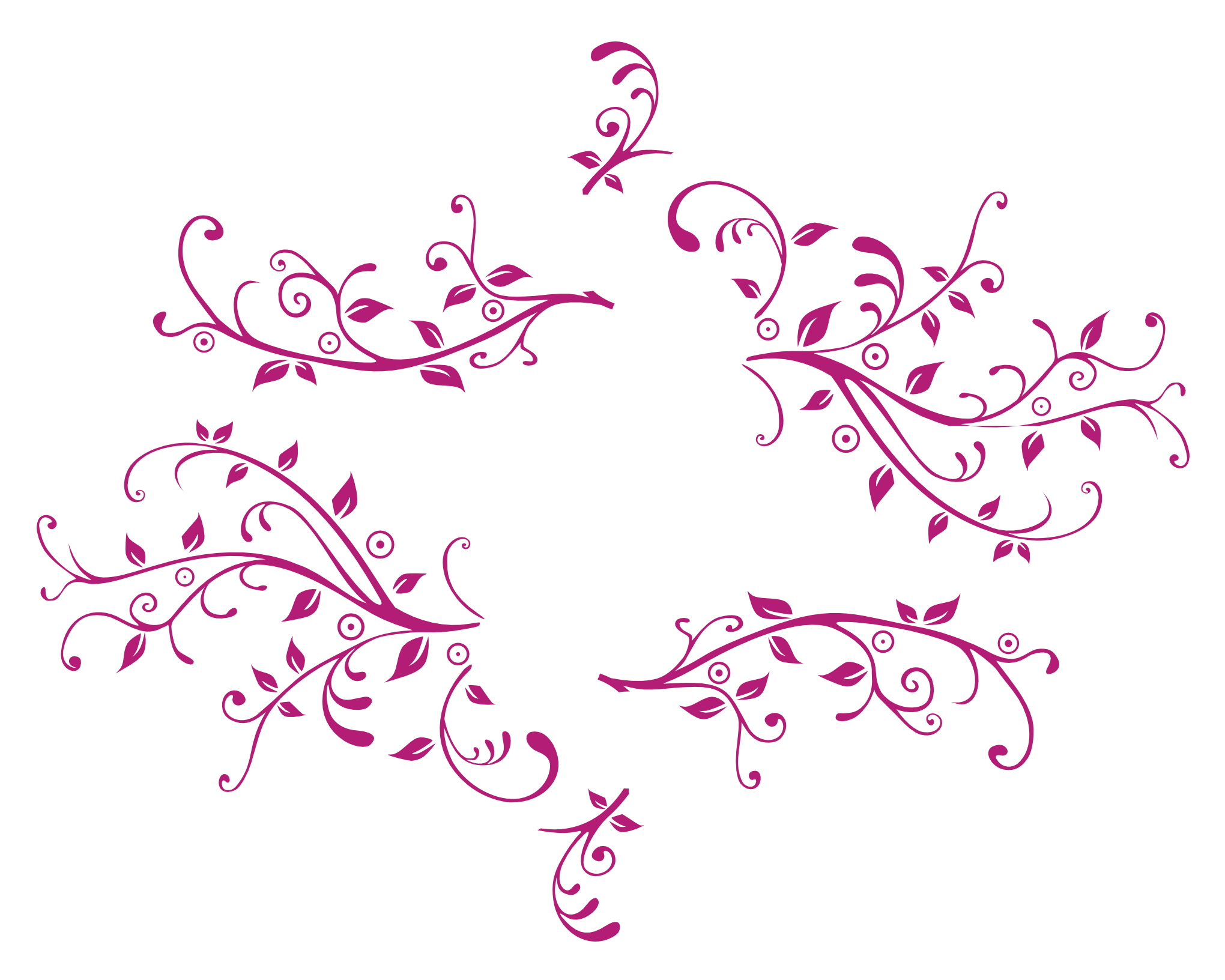 Floral Swirl Vector HD Image Free PNG Image