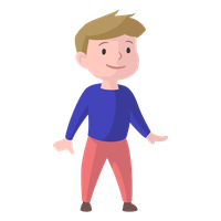 Standing Boy Vector Hipster Free HQ Image