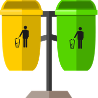 Vector Trash Can Garbage HD Image Free PNG