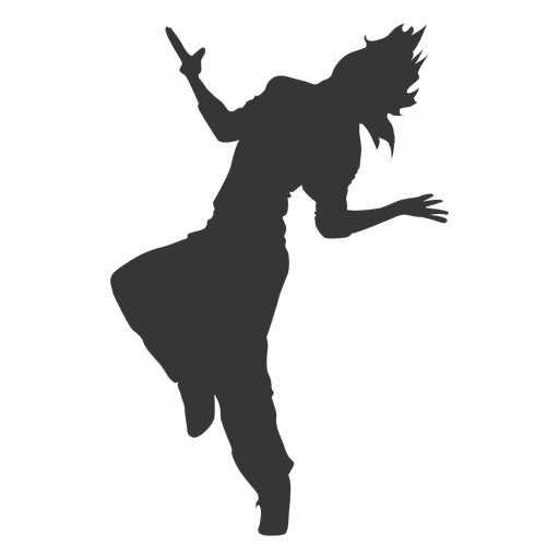 Photos Girl Vector Silhouette Dancing PNG Image