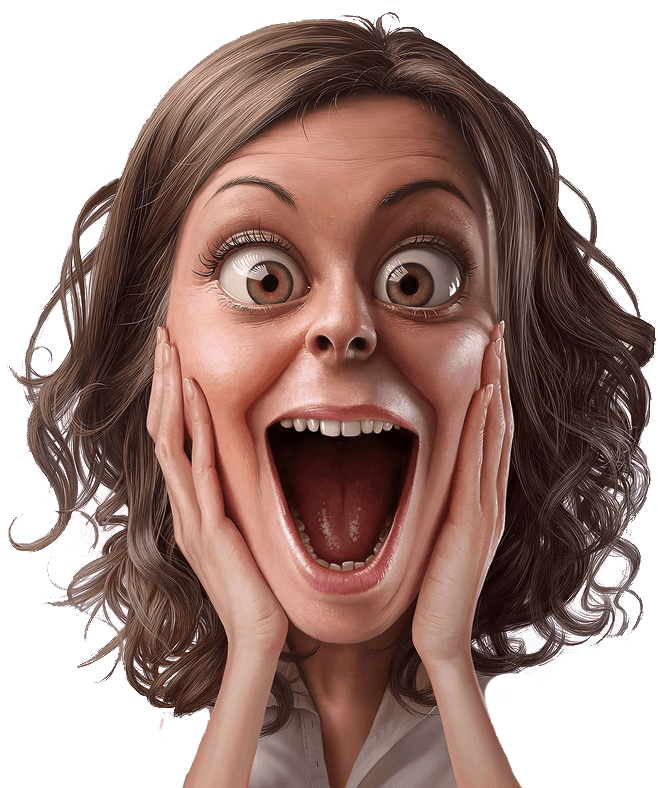 Woman Vector Surprised Free Transparent Image HQ PNG Image
