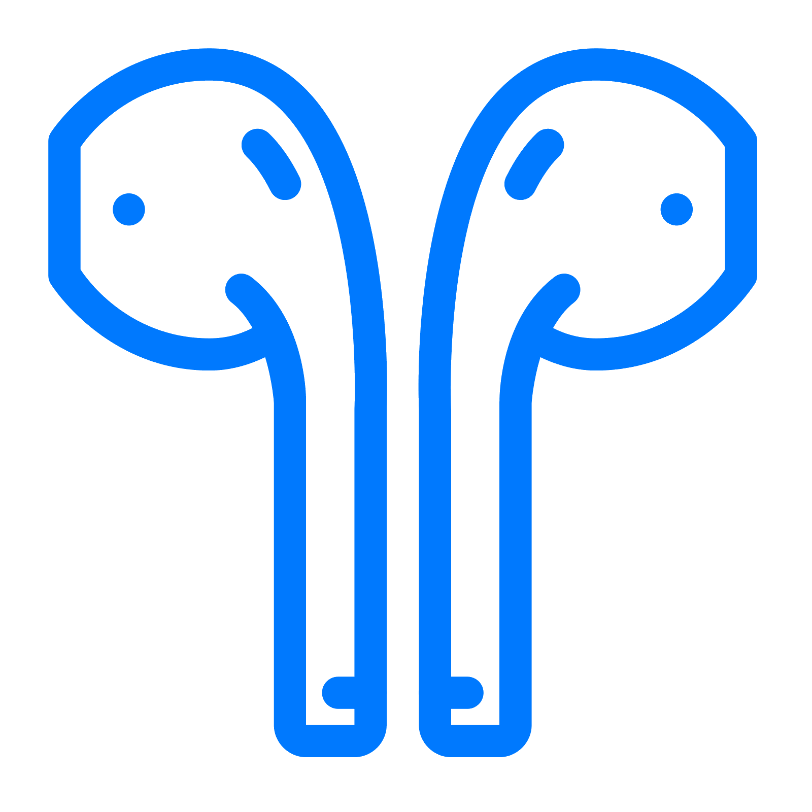 Blue Airpods Vector Iphone Area Free HD Image PNG Image
