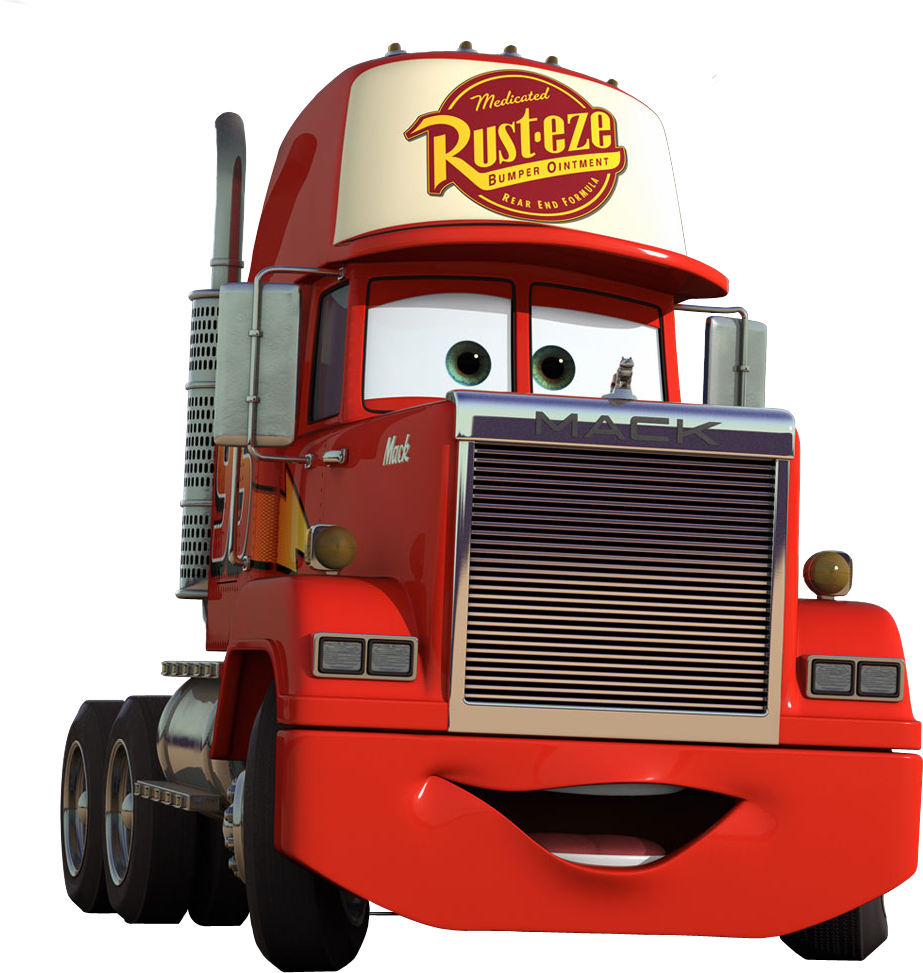 Toy Car Mcqueen Lightning Mater Freight Transport PNG Image