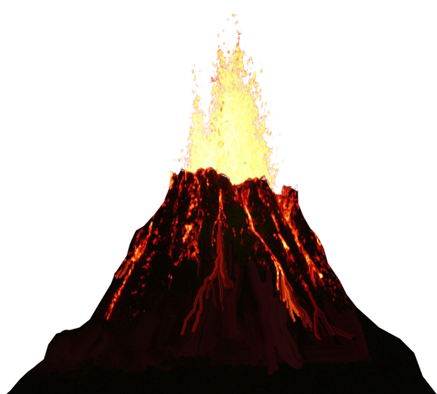 Volcano Transparent PNG Image