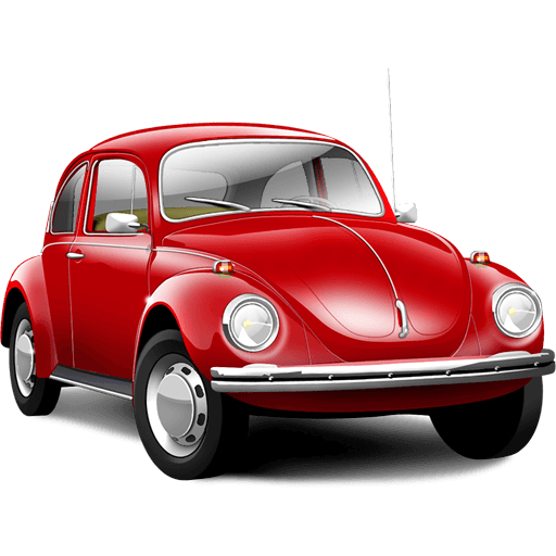 Red Old Volkswagen Beetle Png Car Image PNG Image