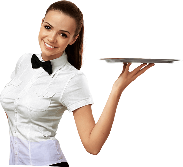 Waitress Transparent PNG Image