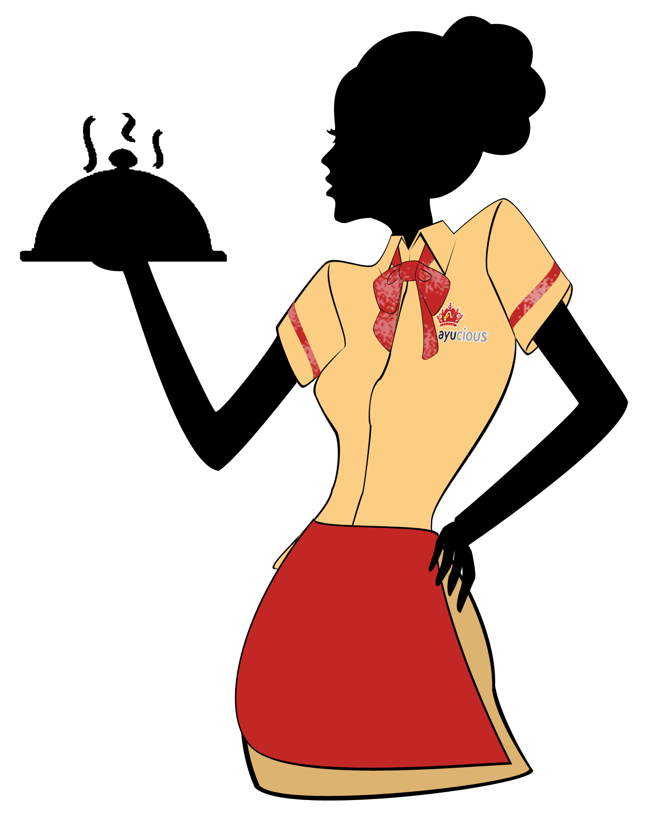 Waitress Transparent PNG Image
