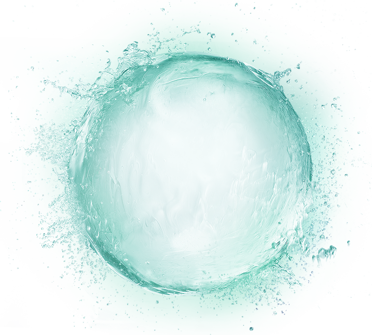 Elements Droplets Effect Water Green Fresh Icon PNG Image
