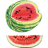 Watermelon Cartoon png download - 2563*995 - Free Transparent