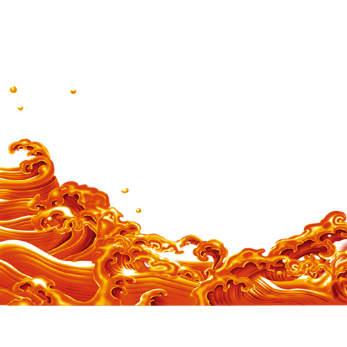 Orange Picture Vector Wave Free Clipart HD PNG Image