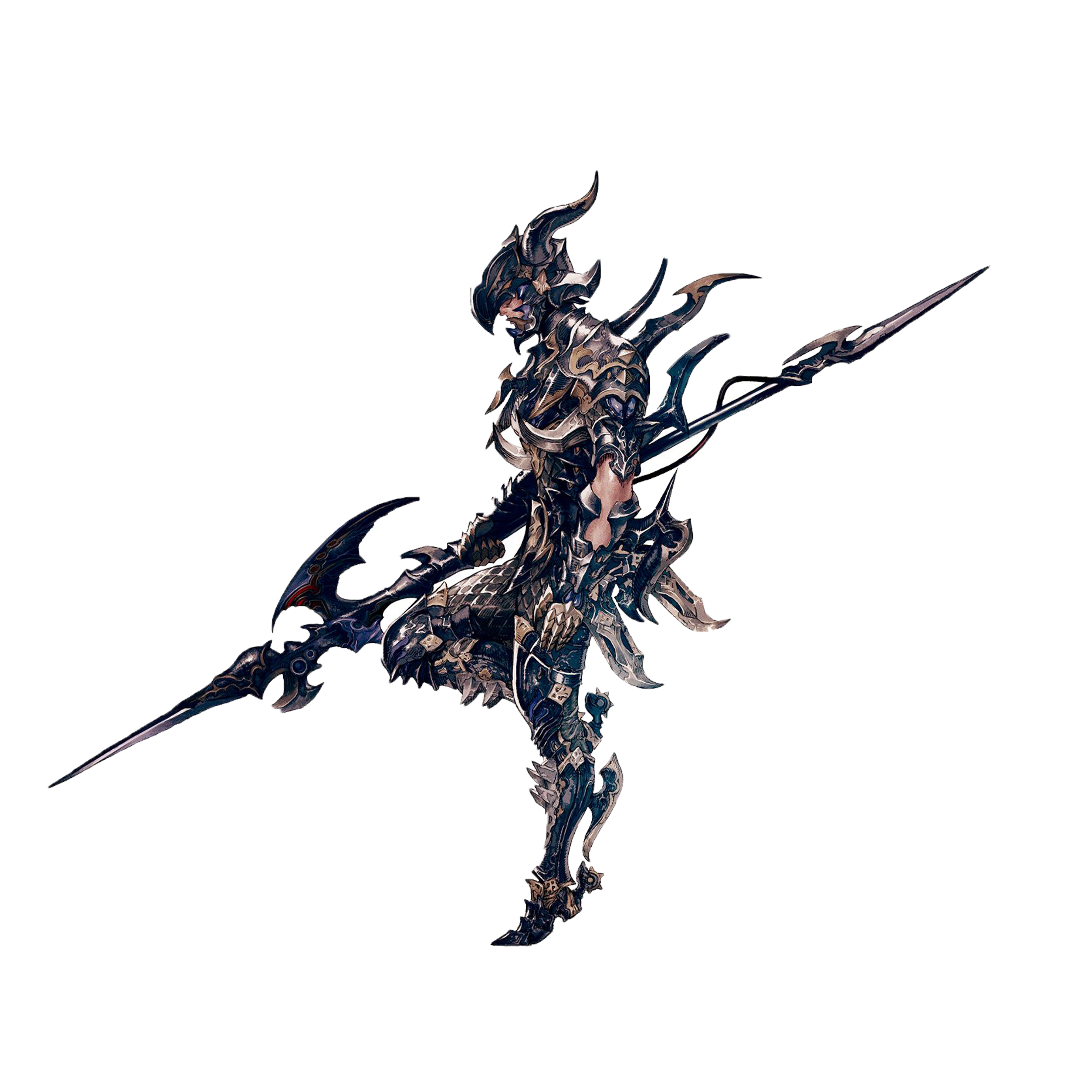Lance Warrior Realm Dragoon Reborn Fantasy Xiv PNG Image