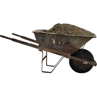 Old wheelbarrow PNG