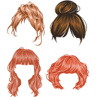 Hair wig PNG