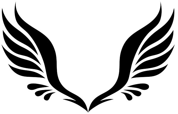 simple angel wings tattoo designs