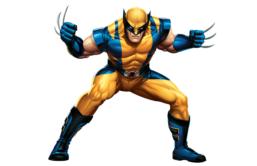 Superhero Character Fictional Wolverine Hulk Deadpool PNG Image. 