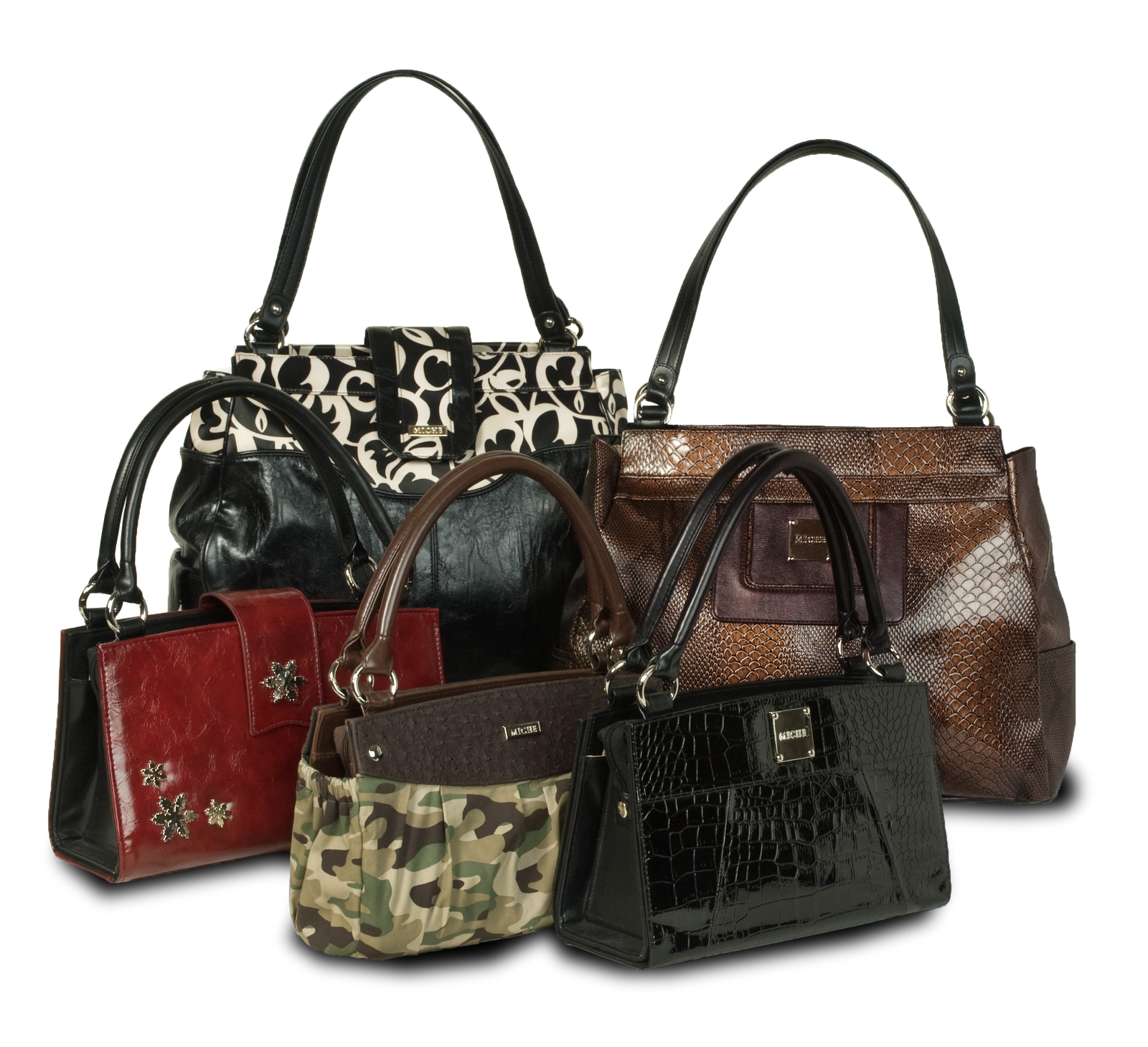 Classic design Women Pu leather Handbag set for Ladies