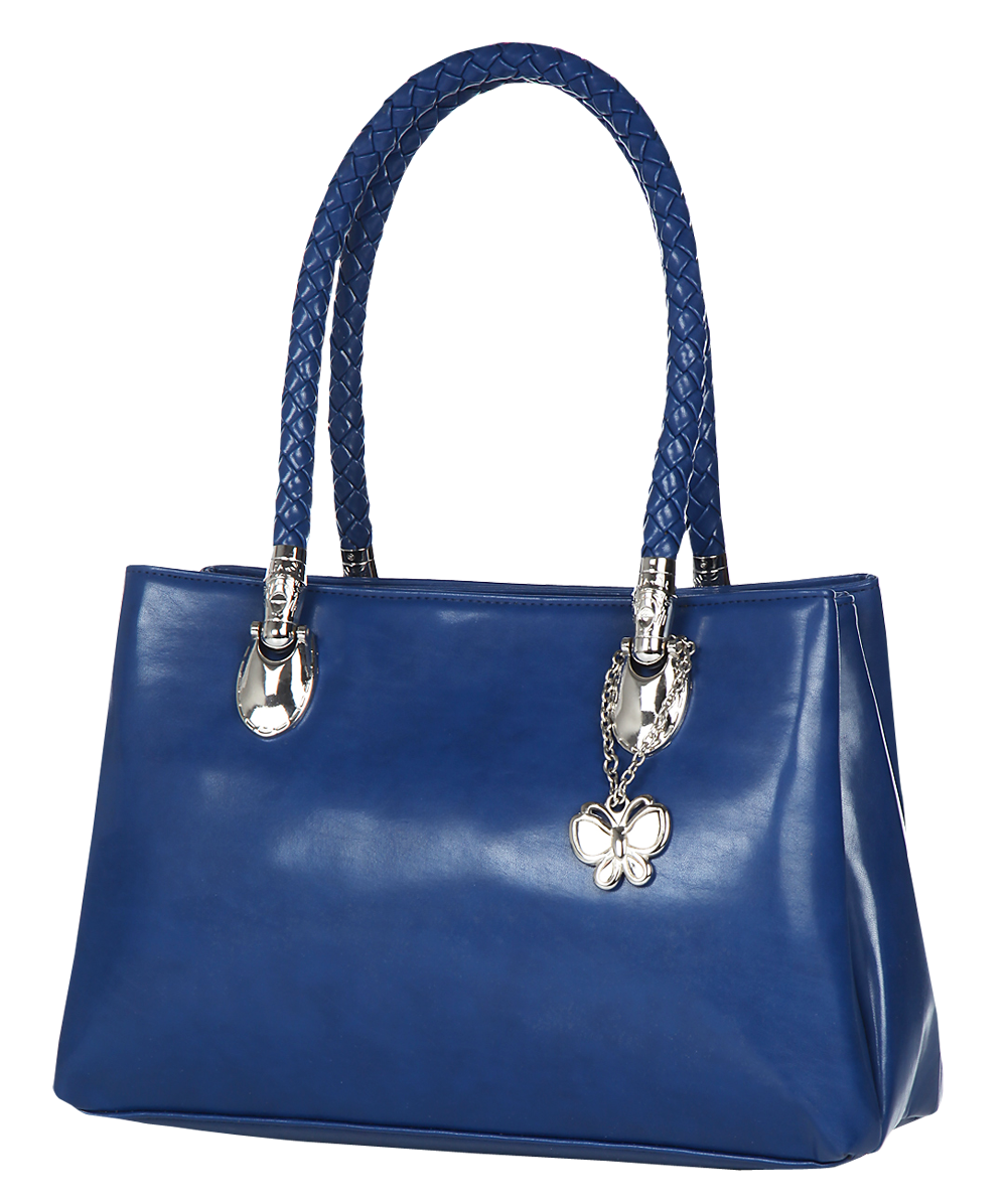Blue Handbag Butterfly HQ Image Free PNG Image