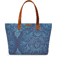 Blue Handbag Printed PNG Image High Quality Transparent PNG Image