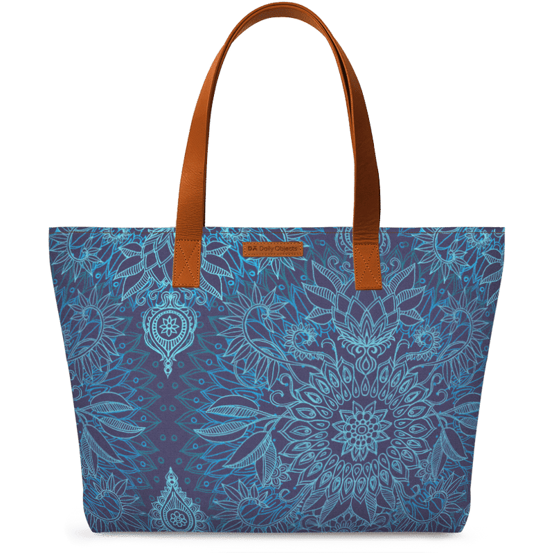 Blue Handbag Printed PNG Image High Quality PNG Image