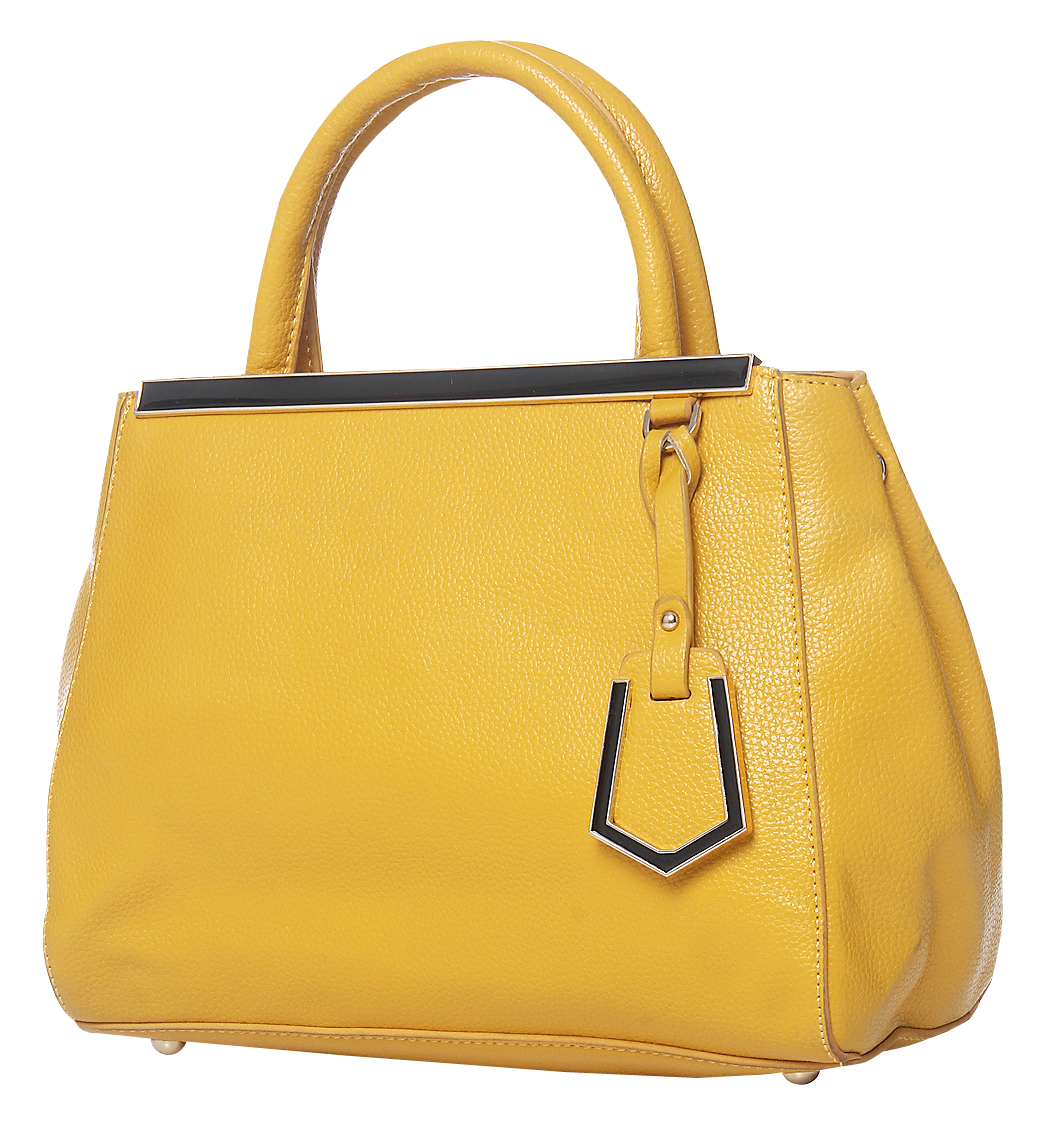 Handbag Ladies Yellow Free Clipart HD PNG Image