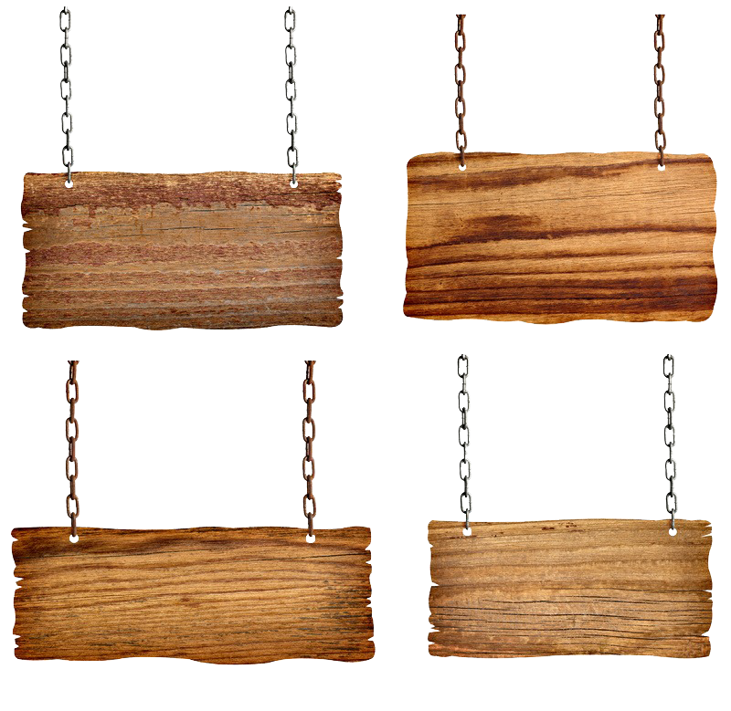 Picture Wooden Shutterstock Signs Sign Hanging Chains PNG Image