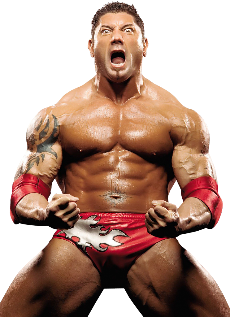 Shouting Dave Batista Free Clipart HD PNG Image