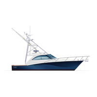 Cabo Yachts Boat PNG Image