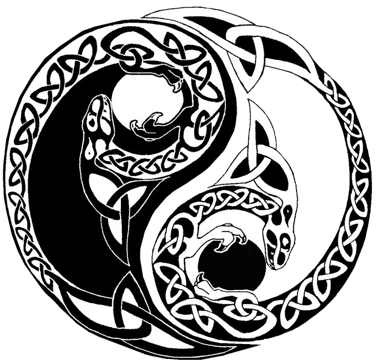 Yin-Yang Tattoos Picture PNG Image
