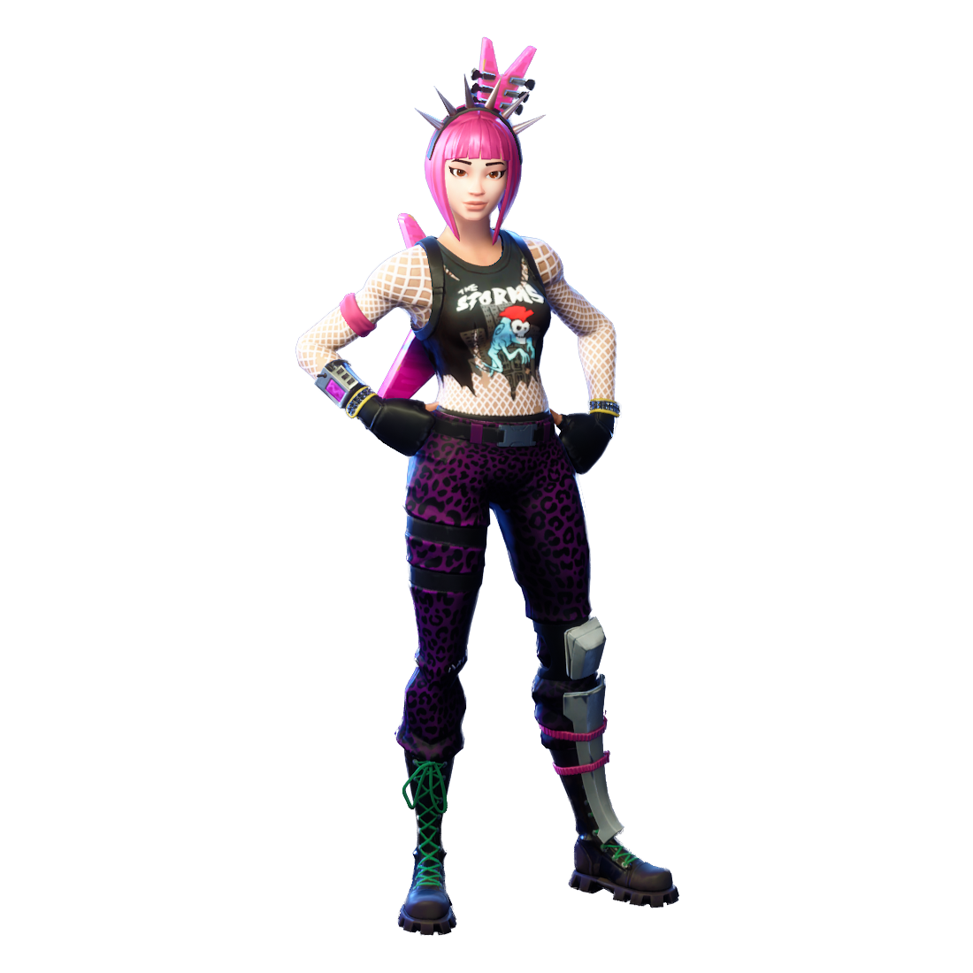 Chord Power Royale Figurine Fortnite Battle Clothing PNG Image
